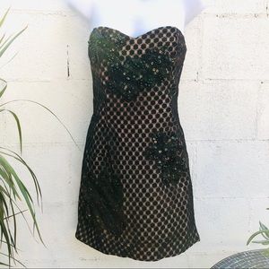 French connection Black lace party dress